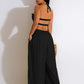 Halter Hollow Out Sleeveless Jumpsuits