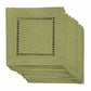 XD915918  Melrose Hemstitch Coaster 6"x6", Set of 12