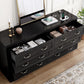 Drawers TV Stand for 65 Inches with Power Outlets