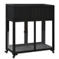 Patio 35.4''x17.7''x37.4'' Mini Wood Cold Frame, Compact 2 Doors