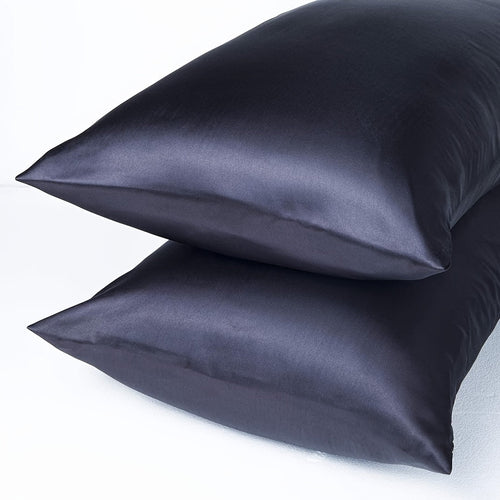 Set of 2 Hypoallergenic Satin Pillow Covers SilkFeel