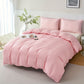 Plaid Quilt Cover 3Piece Bedding Set