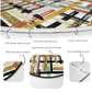 Abstract Circle Carpet, Abstract Decorative Round Rug, Non Slip Floor