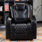 Black Power Recliner with USB, Cup Holders, Storage