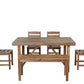 High-quality Acacia Wood Outdoor Table and Chair Set, Suitable for
