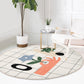 Abstract Area Rug, Bedroom Decorative Round Rug, Home Decor Carpet,