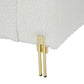 Beige Teddy Bench For Bedroom