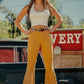Bell Bottom Jean in Mustard- Inseam 30