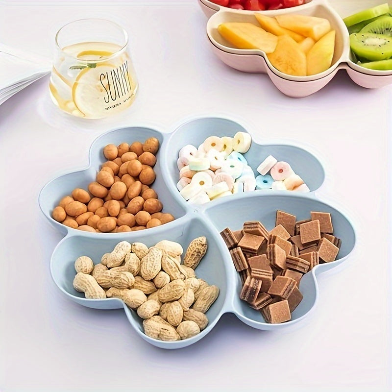HeartShaped 4Compartment Party Snack Tray  Reusable