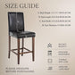 Water Repellent Bar Stool Covers Set of 4, Stretch Washable Barstool