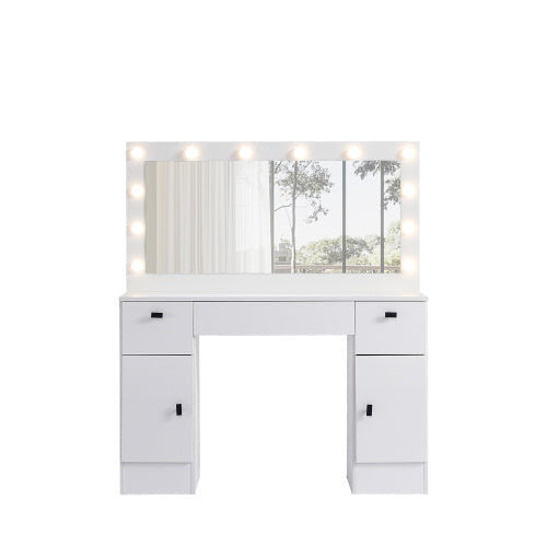 Dresser With Illuminated Mirror, 3 Colors, Lighting Mode, Brightness