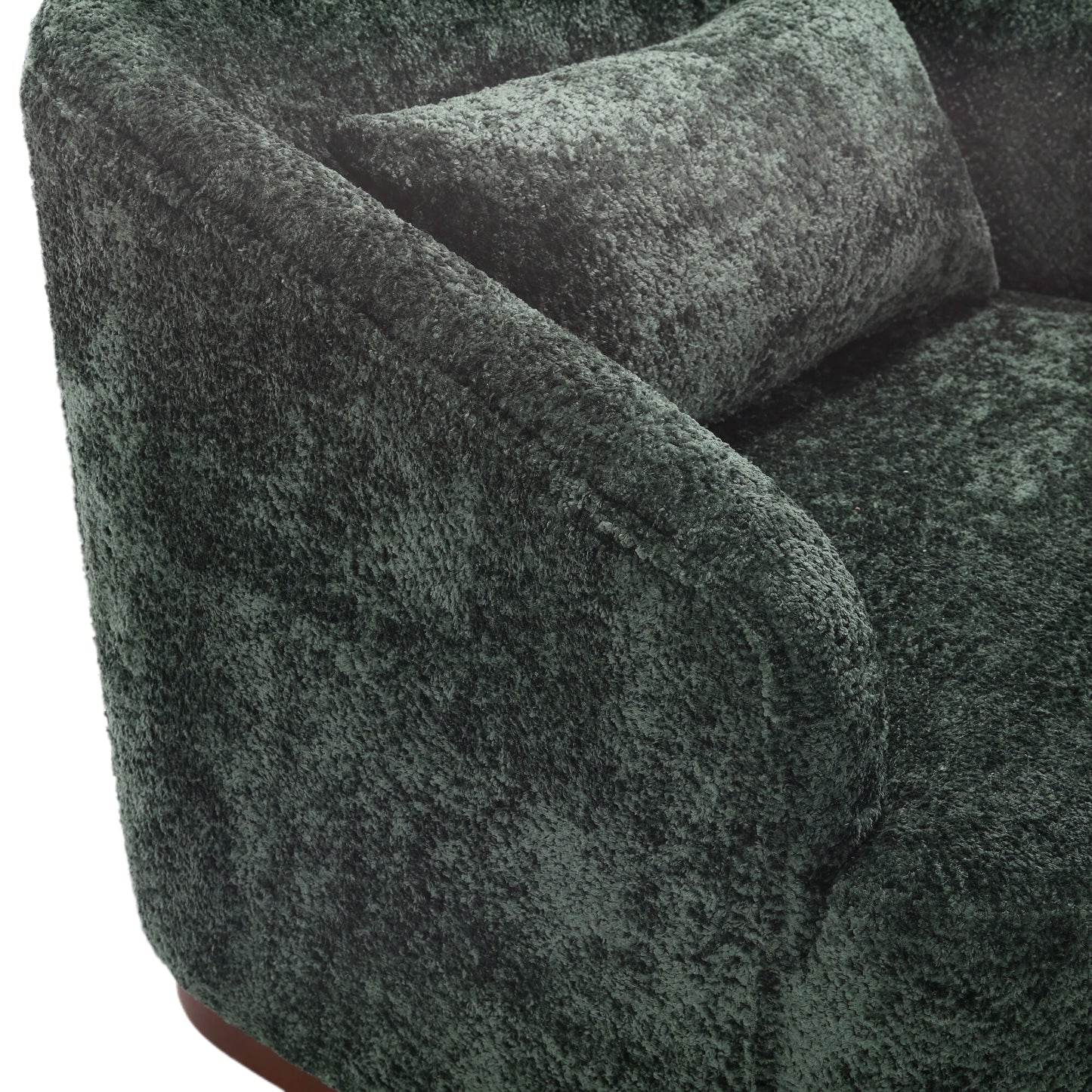 Swivel Barrel Chair, Comfy Round Accent Sofa Chair for Living Room,
