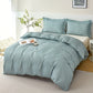 Plaid Quilt Cover 3Piece Bedding Set