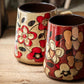Vibrant Floral Ceramic Mug 700ml Insulated  Microwave Safe