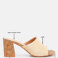 Addie Raffia Slip On Sandals