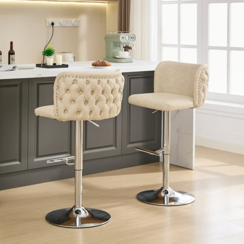 Furniture,Swivel Barstools Adjusatble Seat Height, Modern PU