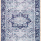 Rosman Gray Washable Area Rug