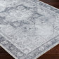 Rosman Gray Washable Area Rug