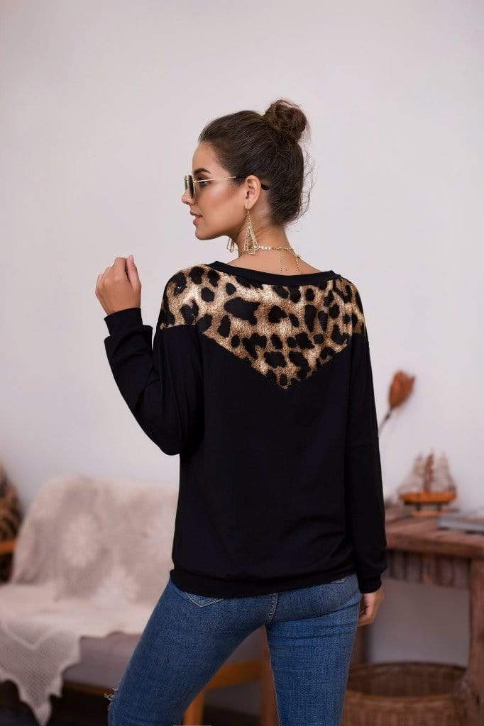 Cheetah Print Lux Long Sleeve Top