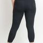 Highwaist Moto Ribbed Full Leggings with Mesh Leggings and Pockets