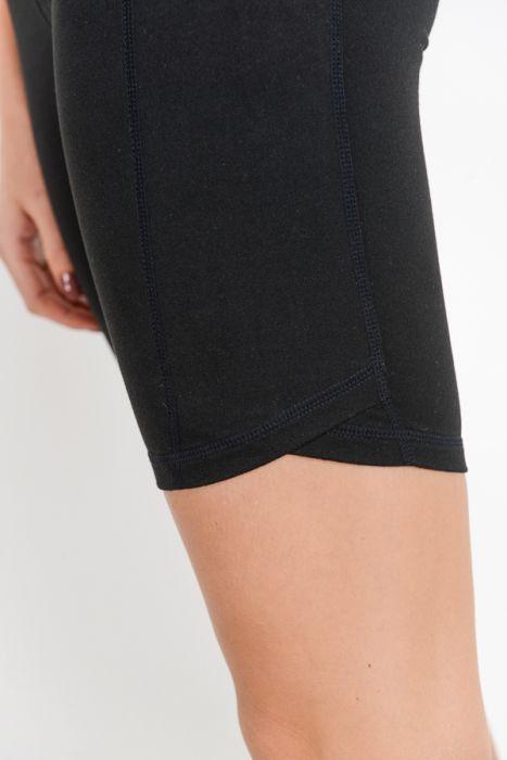Highwaist Bermuda Leggings with Vertical Zipper