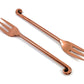 Vibhsa Copper Finish Appetizer Forks Set of 6