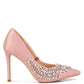Ashlyn Rhinestones Embellished Satin Stiletto Pumps