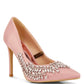 Ashlyn Rhinestones Embellished Satin Stiletto Pumps