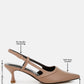 Axton Kitten Heel Slingback Sandals