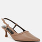 Axton Kitten Heel Slingback Sandals