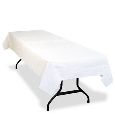Tablemate PT549WH Table Set Poly Tissue Table Cover  54 x 108  White