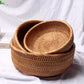 Set of 1 or 3 Rattan Decorative Woven Baskets