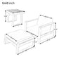 Acacia Wood Outdoor Lounge Set - Chair & Ottoman, Perfect for Patios,