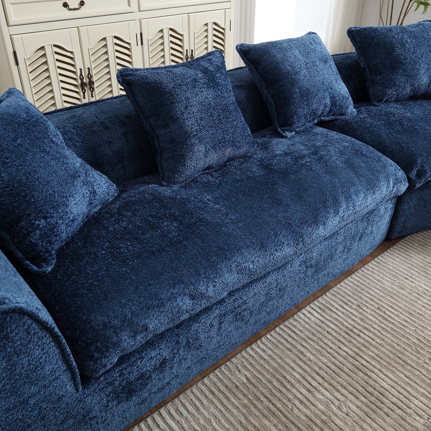 Boucle Sofa 3 Seater for Living Room Oversized Comfy Sofa unique