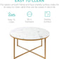 Round Coffee Table, Modern Boho Home Décor