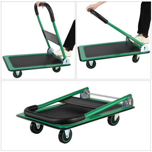 Mobile Platform Trolley Home Large Foldable Cart Cart Cart 330 Lb