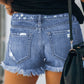 Gypsy Mid-rise Distressed Denim Shorts