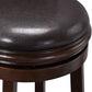 Augusta Bar Height Swivel Stool, 29-Inch, Cappuccino with Dark Brown