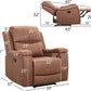 Leather Recliner Chair, Classic and Traditional Manual Recliner Chair