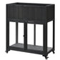 Patio 35.4''x17.7''x37.4'' Mini Wood Cold Frame, Compact 2 Doors