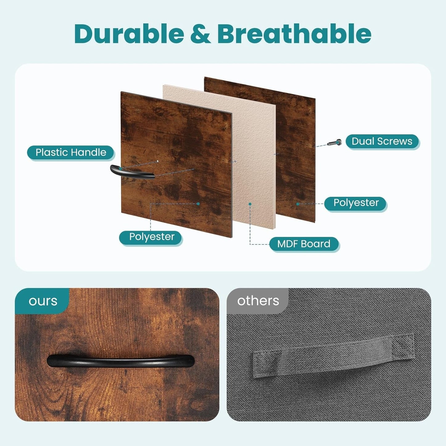Dresser for Bedroom with 5 Drawers and Organizers