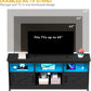 Farmhouse TV Stand for 65 Inch TV, Entertainment Centre with Power