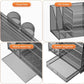 Grey 5-Tier Mesh Desk Organizer with Drawer