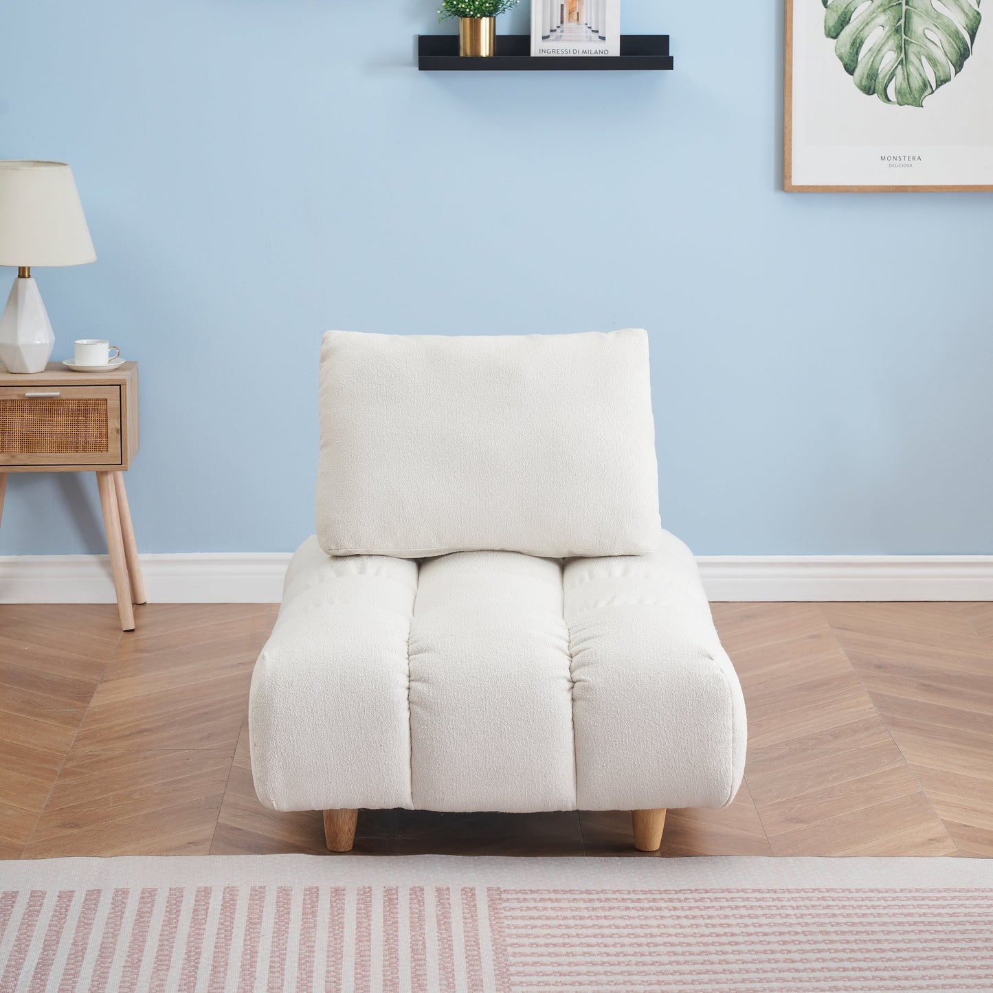 30 inches long, Teddy Sofa Fabric, with spacious and comfortable seat,