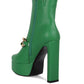 Bambini High Platform Ankle Boots