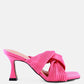 Battle Ex Corss Pleated Strap Slip On Sandals