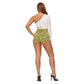 W Camo High Waist Short in Lime | Large