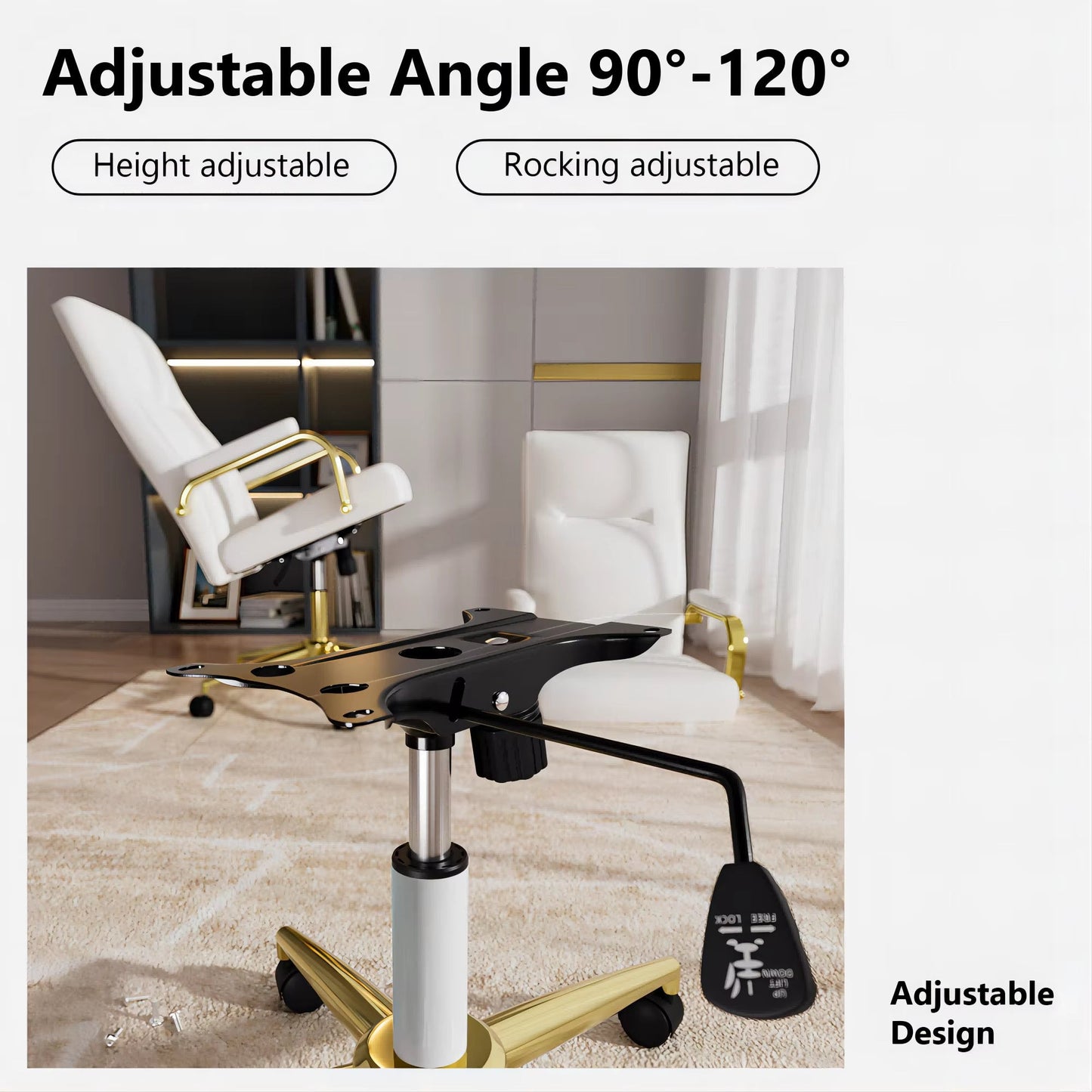 Executive Office Chair For Women And Adults White Leather High Back