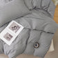Plaid Quilt Cover 3Piece Bedding Set