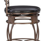 Company Back Scroll  Big and Tall Barstool, Bar Height, Dark